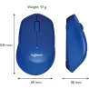 Logitech M330 Wireless Mouse - SILENT PLUS - BLUE