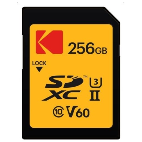 Kodak SDXC 256GB UHS-II U3 V60 Ultra Pro