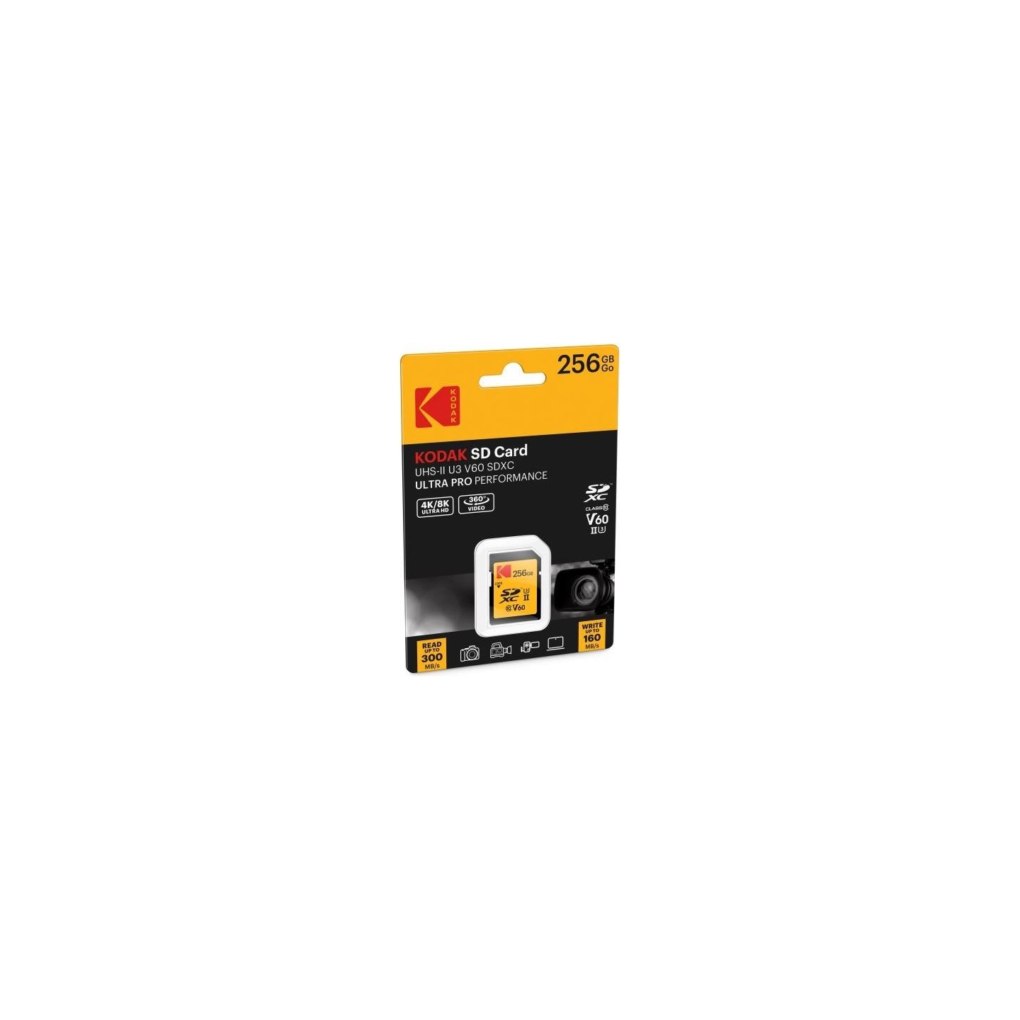Kodak SDXC 256GB UHS-II U3 V60 Ultra Pro