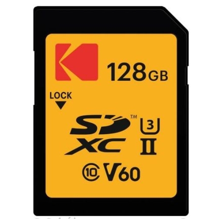 Kodak SDXC 128GB UHS-II U3 V60 Ultra Pro
