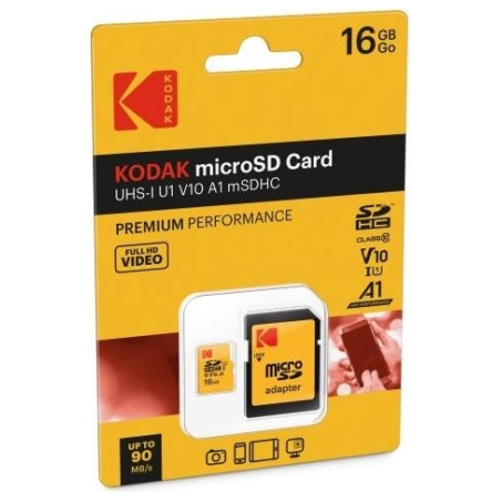 Kodak MicroSDHC 16GB UHS-I U1 V10 A1 Premium