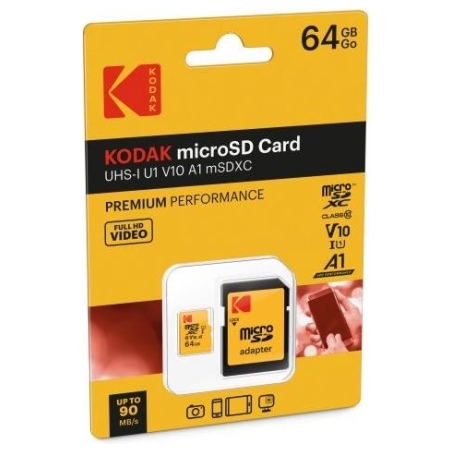 Kodak MicroSDXC 64GB UHS-I U1 V10 A1 Premium