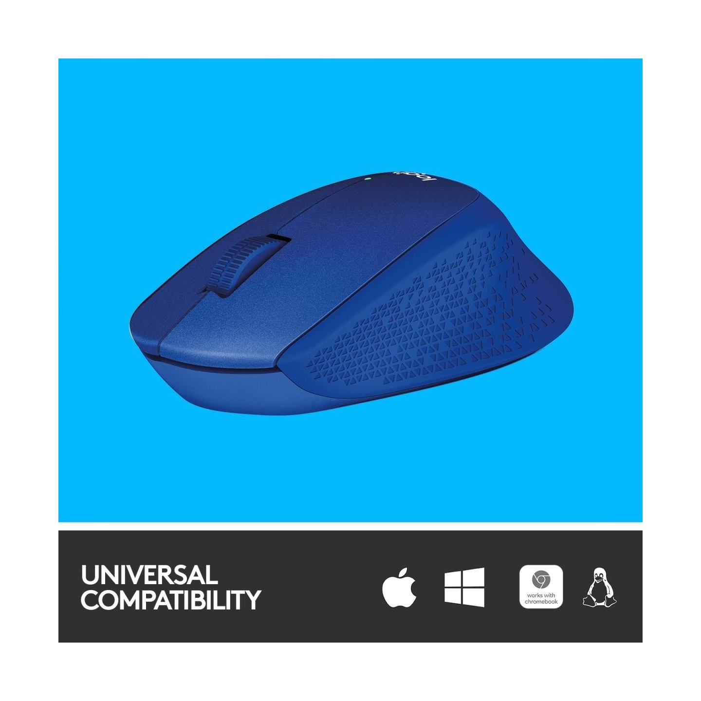 Logitech M330 Wireless Mouse - SILENT PLUS - BLUE