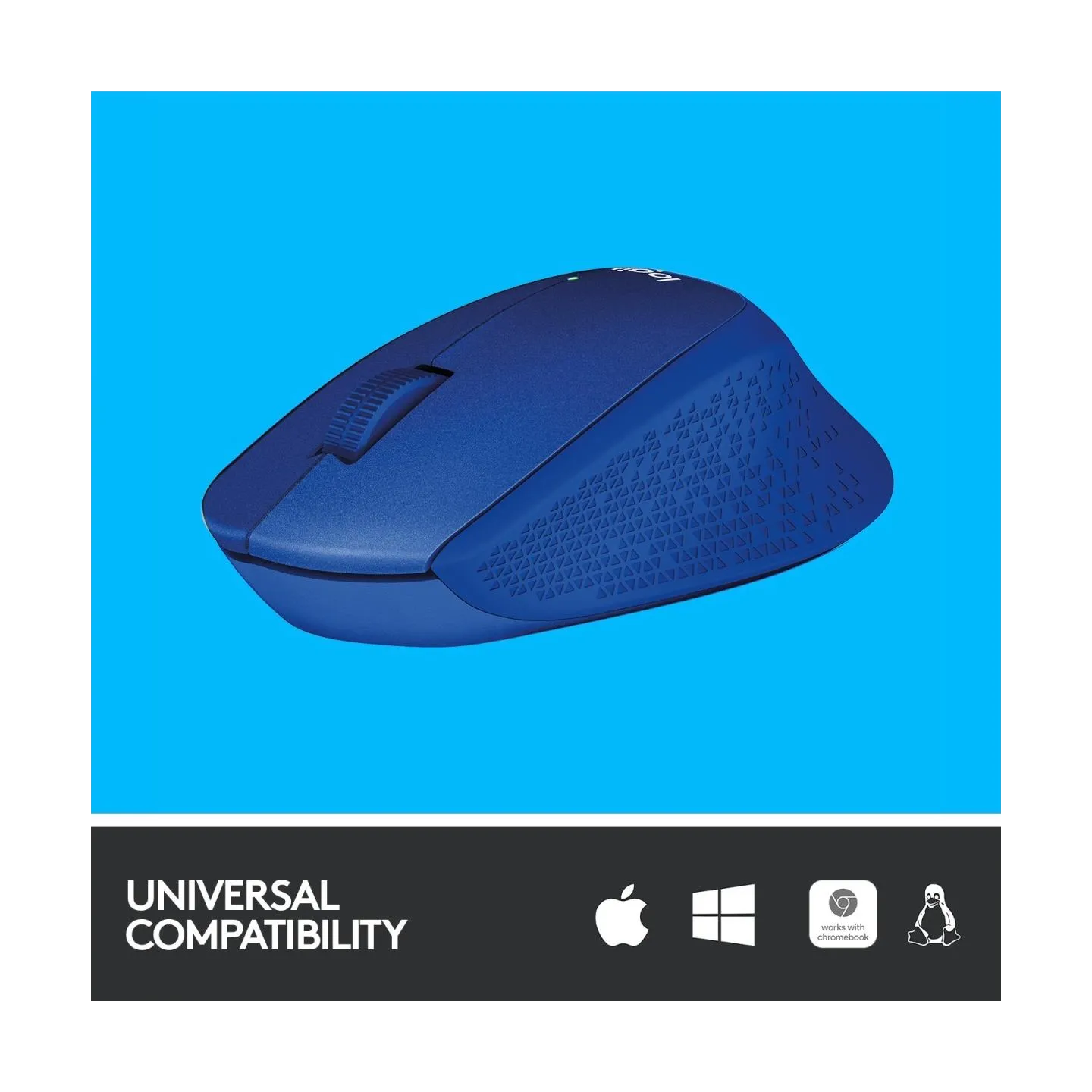 Logitech M330 Wireless Mouse - SILENT PLUS - BLUE