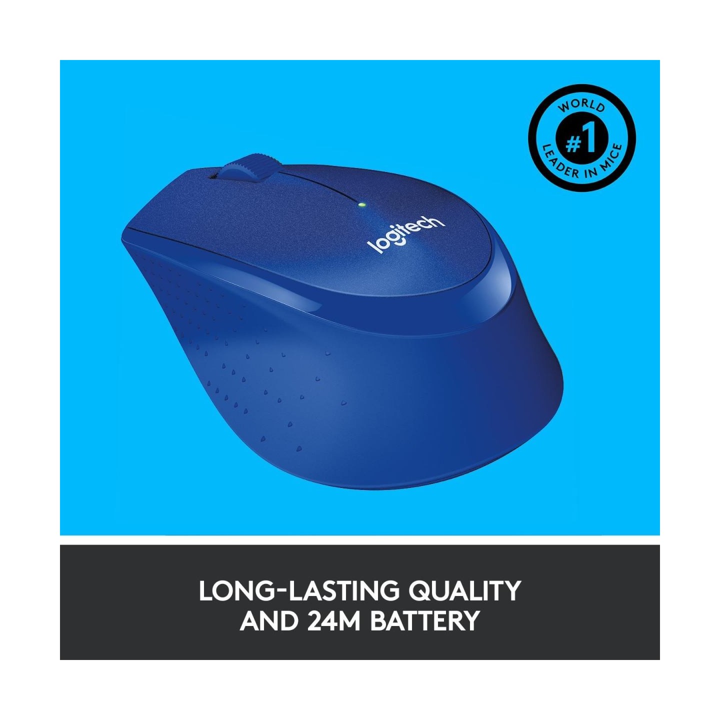 Logitech M330 Wireless Mouse - SILENT PLUS - BLUE