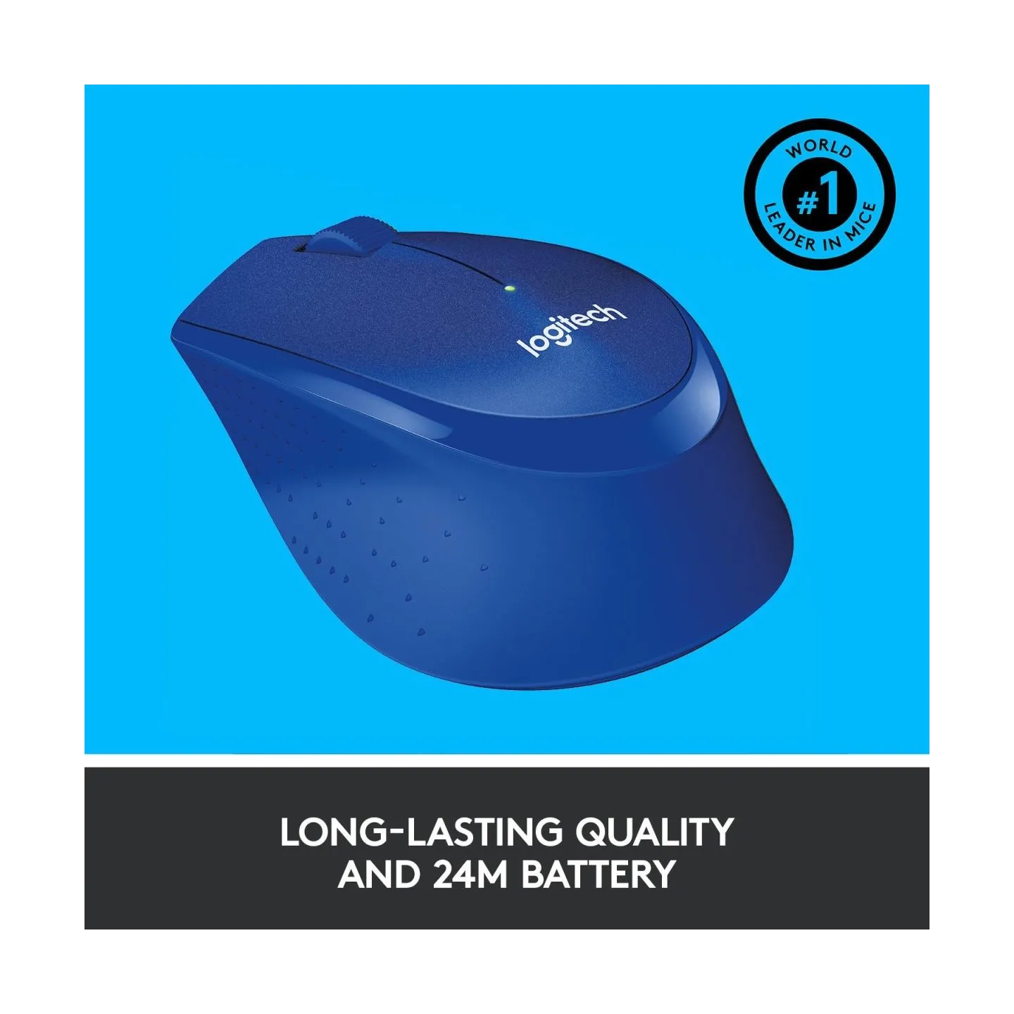 Logitech M330 Wireless Mouse - SILENT PLUS - BLUE