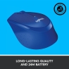 Logitech M330 Wireless Mouse - SILENT PLUS - BLUE