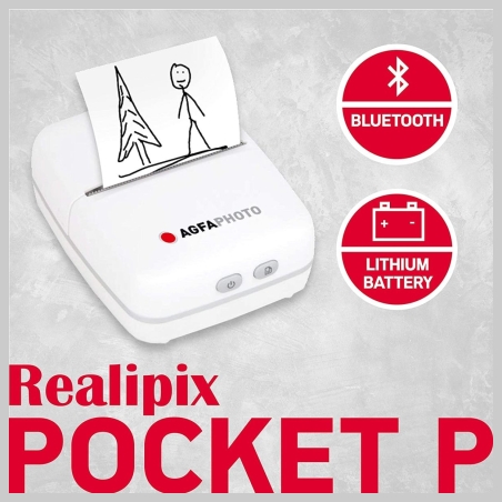 Agfaphoto Realpix Pocket Printer white APOCPWH