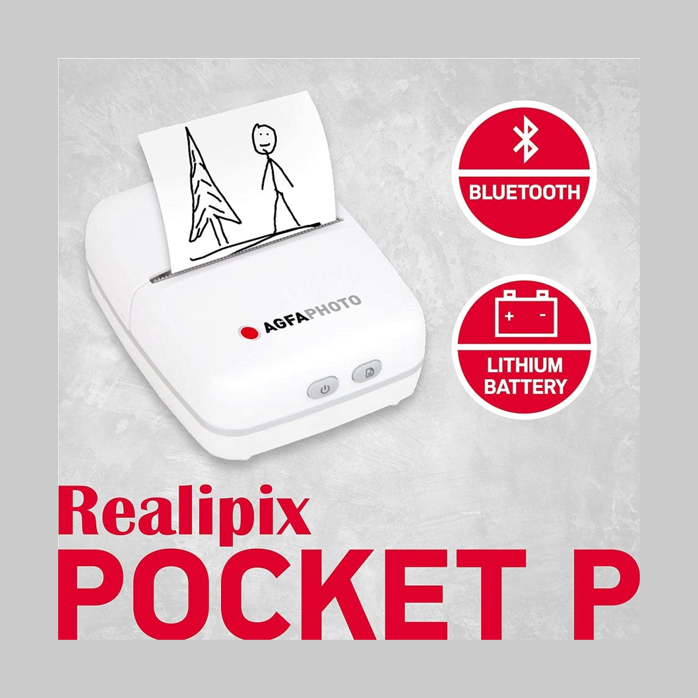 Agfaphoto Realpix Pocket Printer white APOCPWH