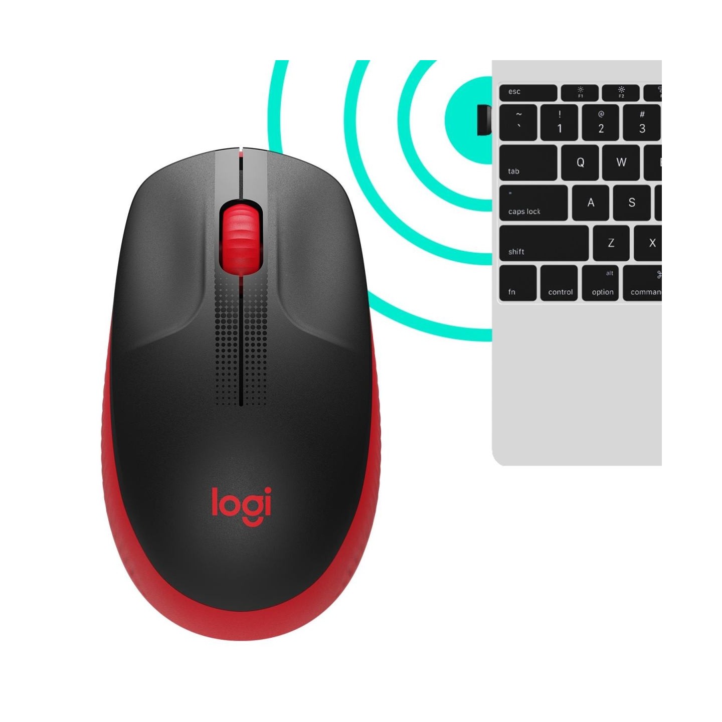 Logitech M190 Wireless Mouse - RED