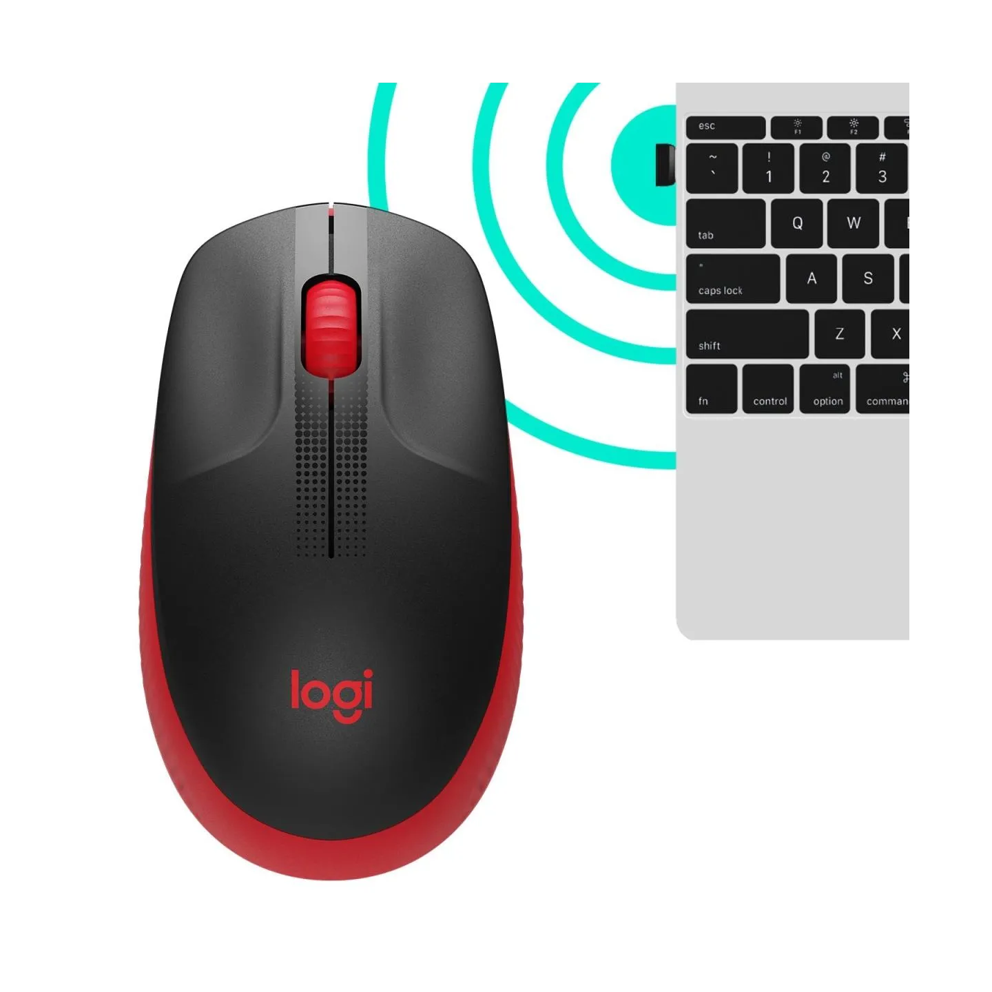 Logitech M190 Wireless Mouse - RED