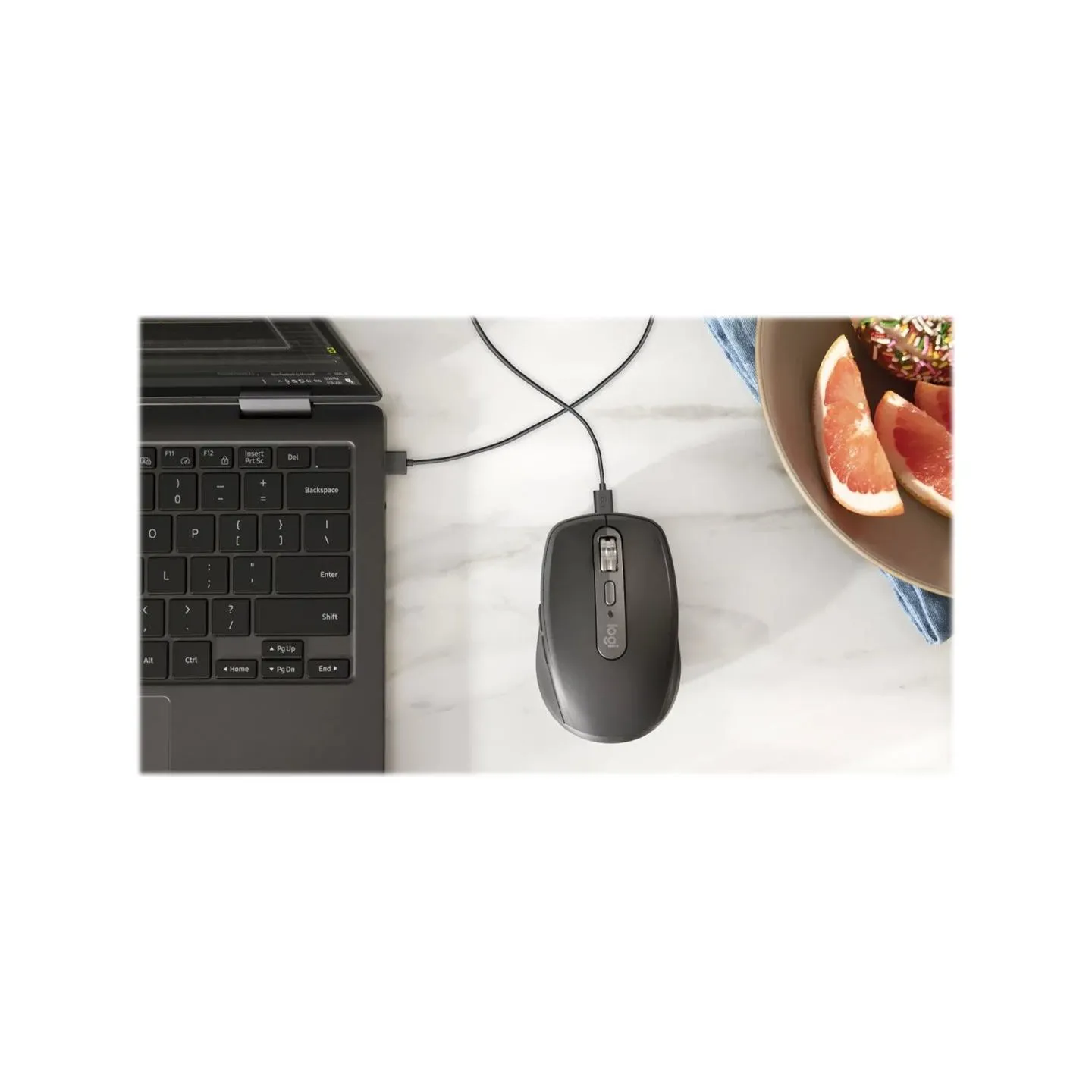 Logitech  Logitech MX Anywhere 3S Mouse - RF Wireless + Bluetooth, Laser, 8000 DPI, Graphite / 910-006929