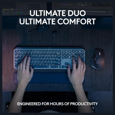 Logitech MX Keys S Keyboard + Mouse + Mousepad Combo Graphite US 920-011614