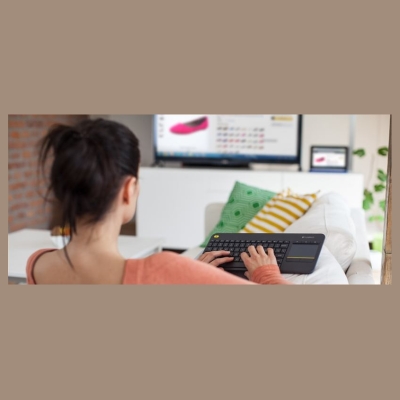 Logitech K400+ Wireless Touch Keyboard black