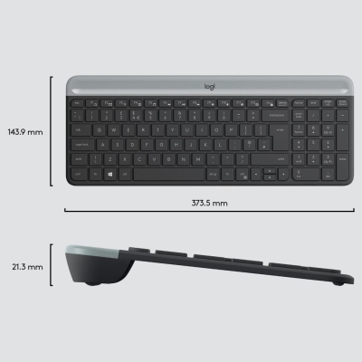 Logitech LOGI MK470 SlimWirel.Combo GRAPHITE US