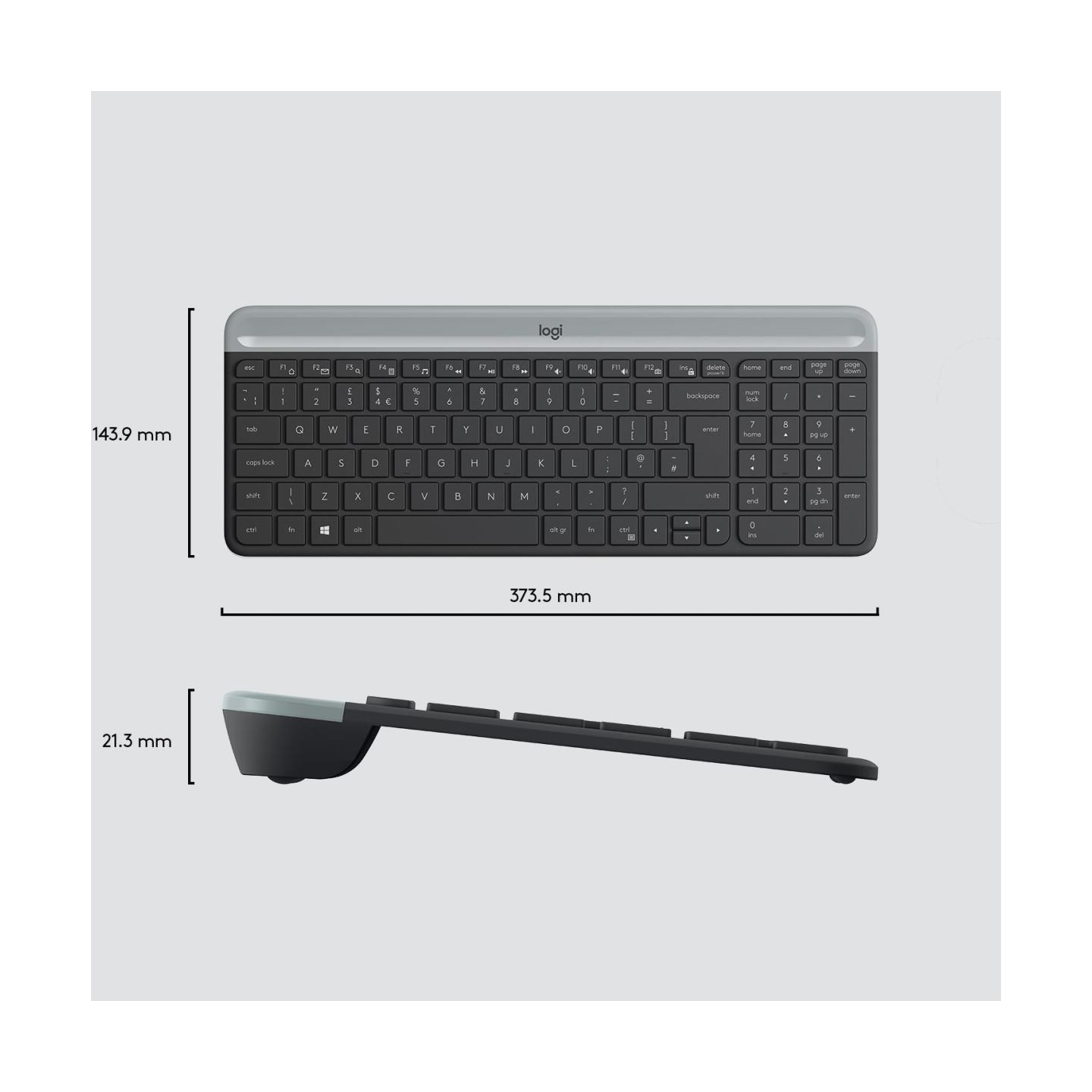 Logitech LOGI MK470 SlimWirel.Combo GRAPHITE US
