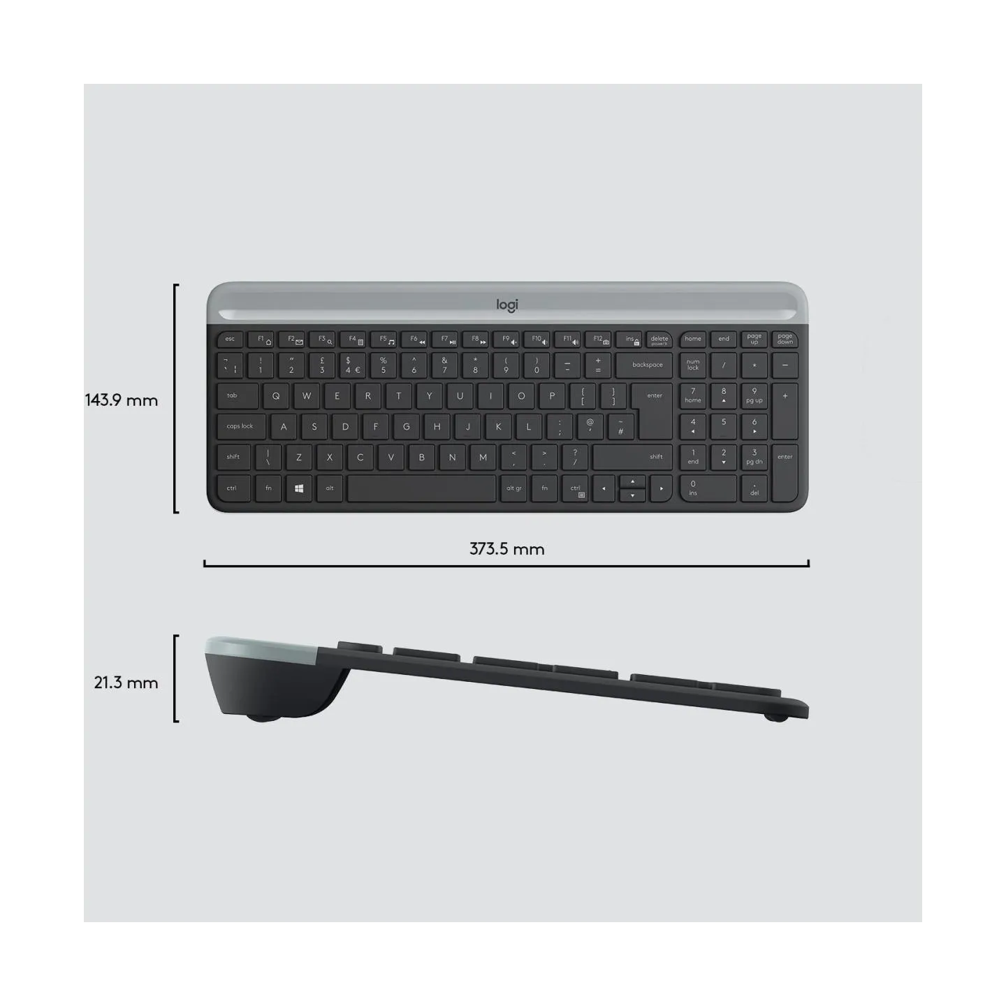 Logitech LOGI MK470 SlimWirel.Combo GRAPHITE US