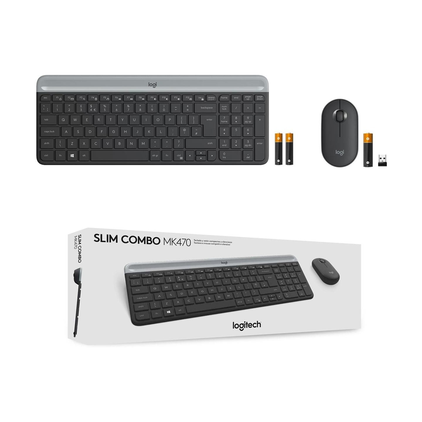Logitech LOGI MK470 SlimWirel.Combo GRAPHITE US