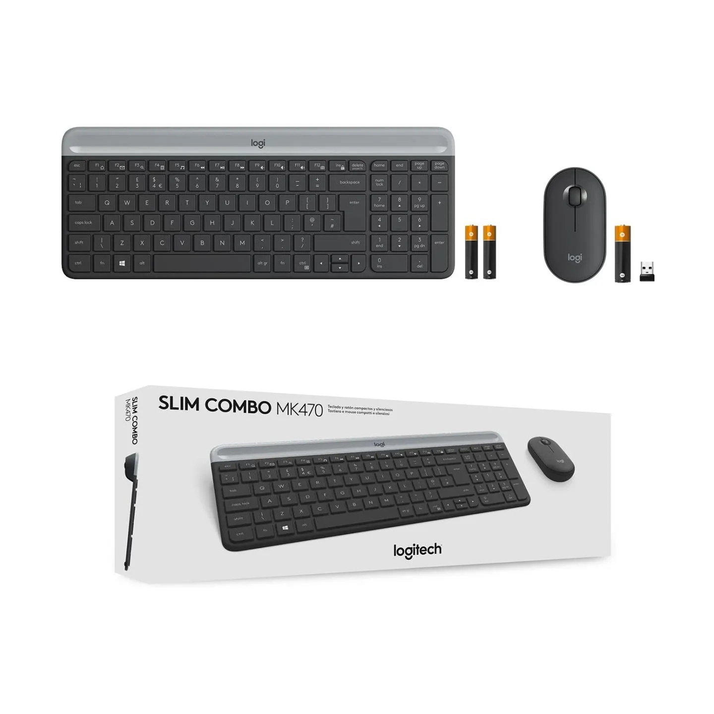 Logitech LOGI MK470 SlimWirel.Combo GRAPHITE US