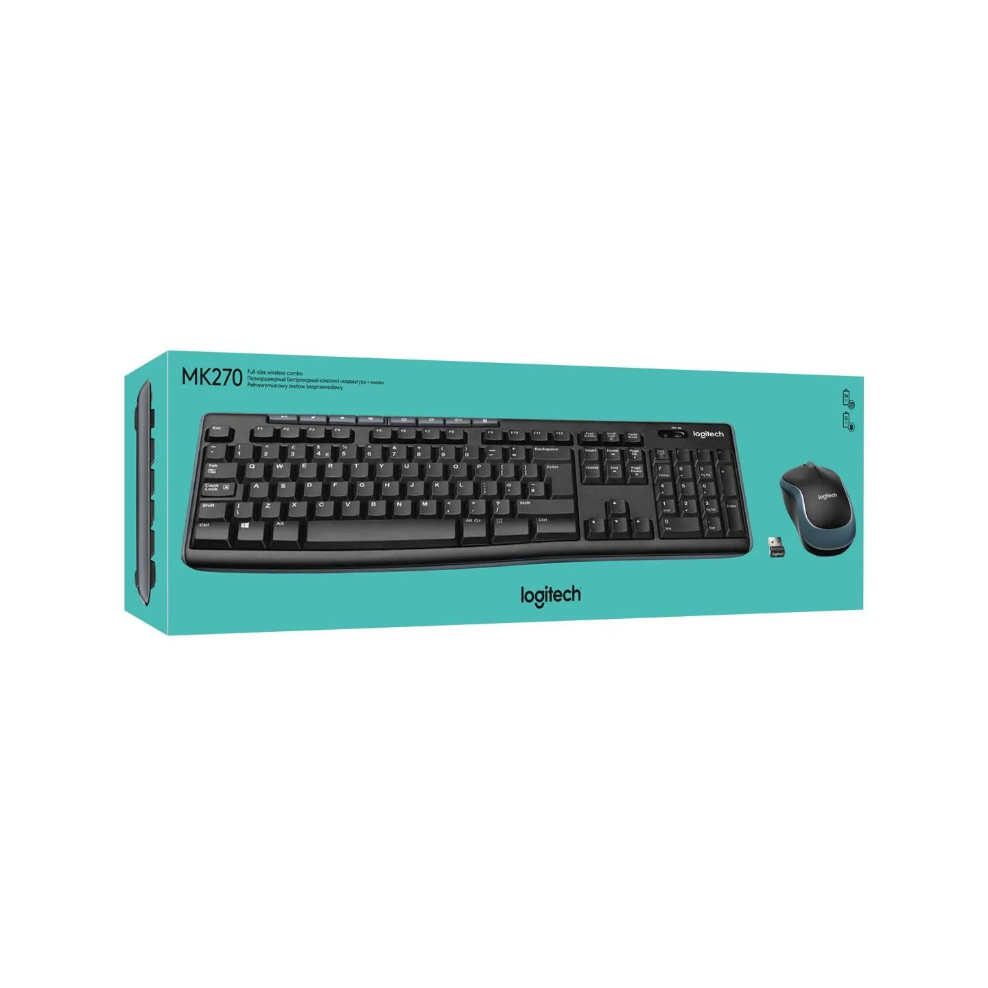 Logitech Keyboard MK270 black US/Int Layout / 920-004509