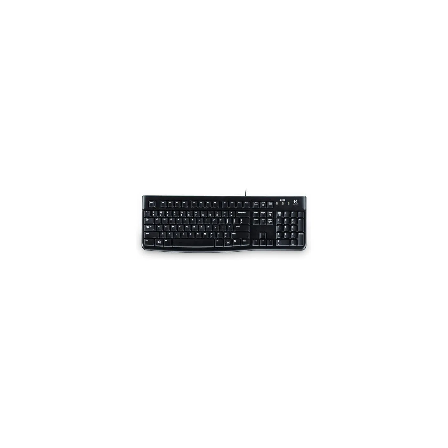 Logitech K120 Corded Keyboard - BLACK - USB - LTH - B2B