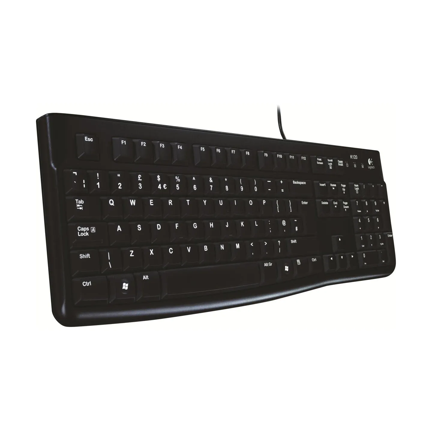 Logitech K120 Corded Keyboard - BLACK - USB - LTH - B2B