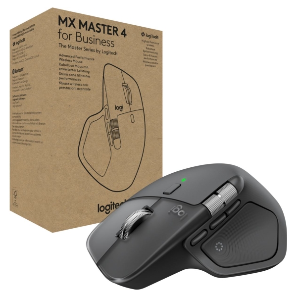 Logitech MX Master 4 for Business - GRAPHITE - 2.4GHZ/BT - EMEA28i-935
