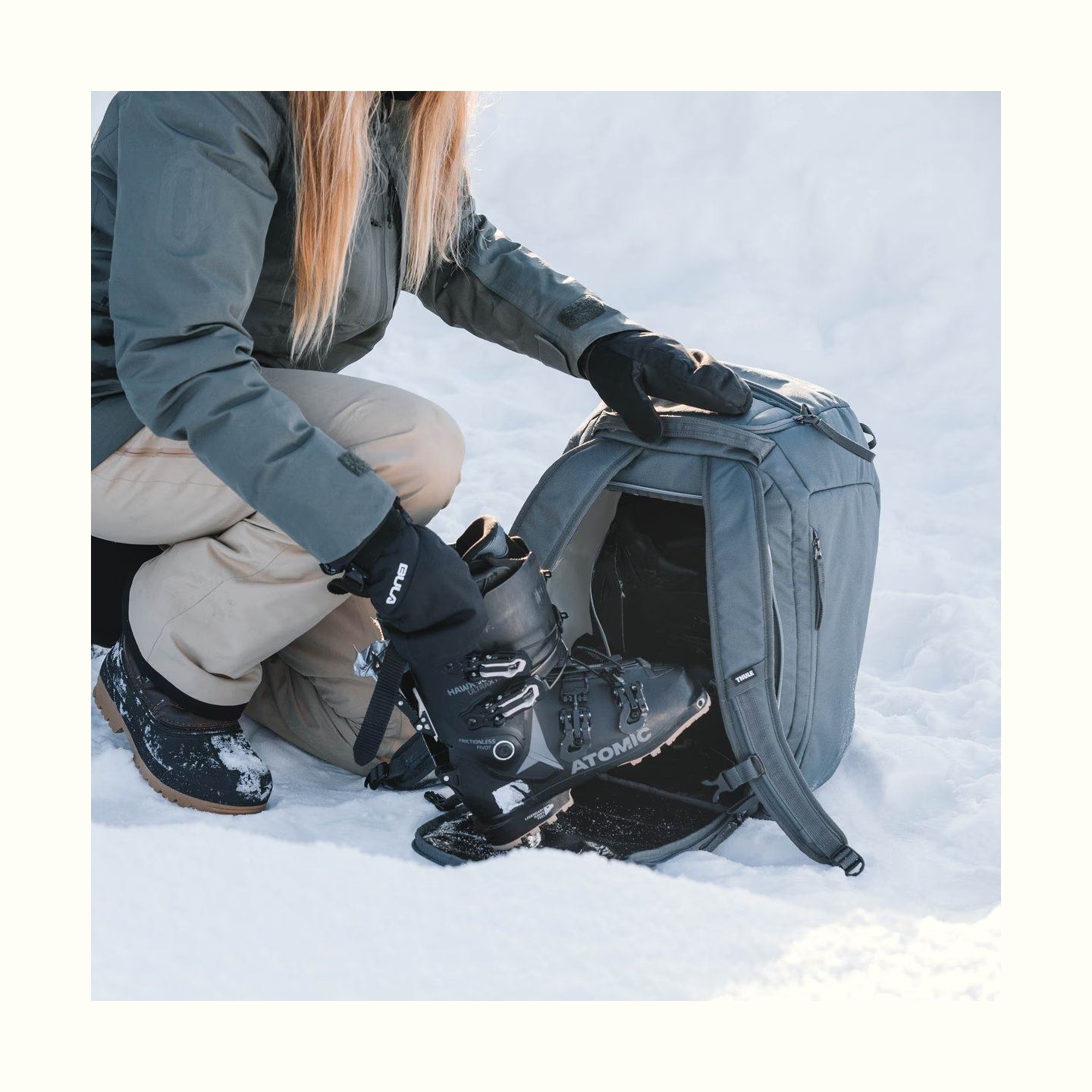 Thule 5152 Roundtrip Ski Boot Backpack 45L Black