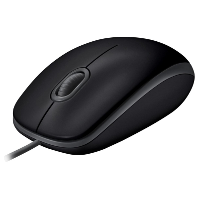 Logitech B110 Corded Mouse - SILENT - BLACK - USB - B2B