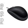 Logitech LOGI B110 Silent - BLACK - EMEA - OEM