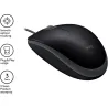 Logitech LOGI B110 Silent - BLACK - EMEA - OEM