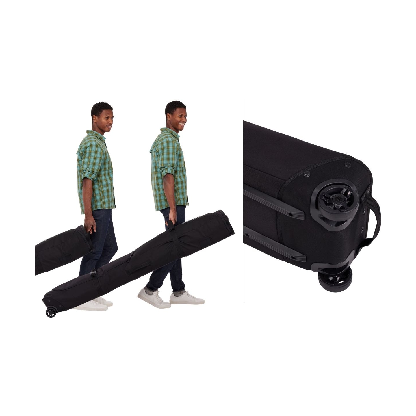 Thule 5176 Roundtrip Rolling Snowboard Bag 165cm Black