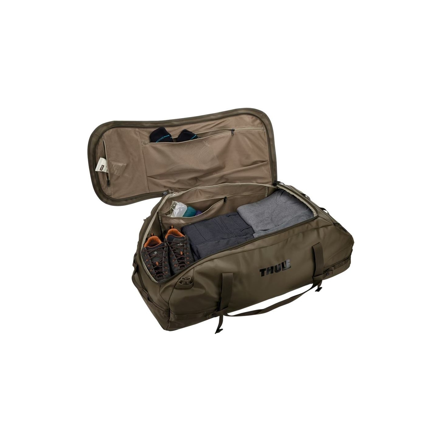 Thule 5600 Chasm 130L duffel bag deep khaki