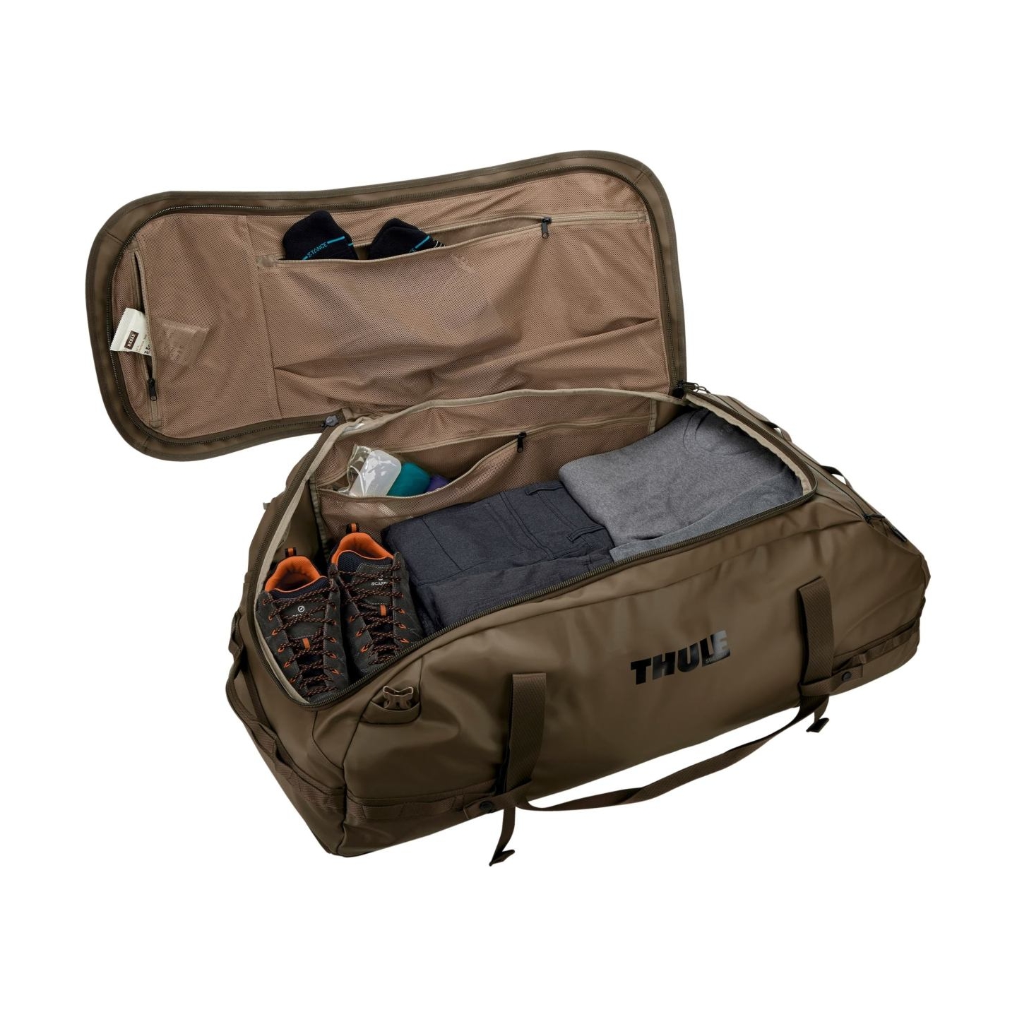 Thule 5600 Chasm 130L duffel bag deep khaki