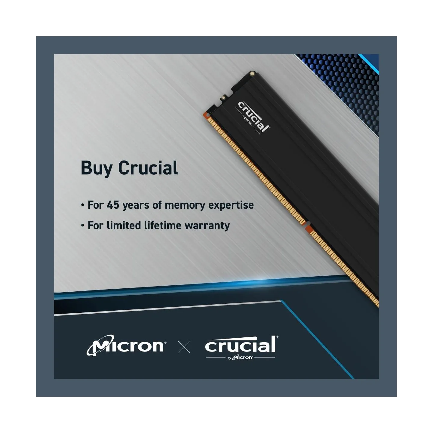Crucial Pro 32GB DDR5-5600 UDIMM CL46 (16Gbit)