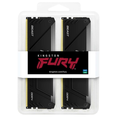 Kingston Memory DDR4 Fury Beast RGB 16GB(2* 8GB)/3200 CL16