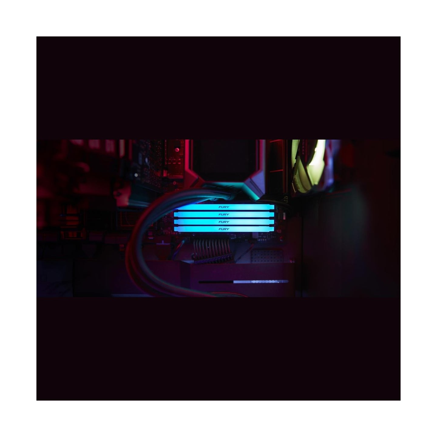 Kingston 16GB 3200MT/s DDR4 CL16 DIMM (Kit of 2) FURY Beast RGB