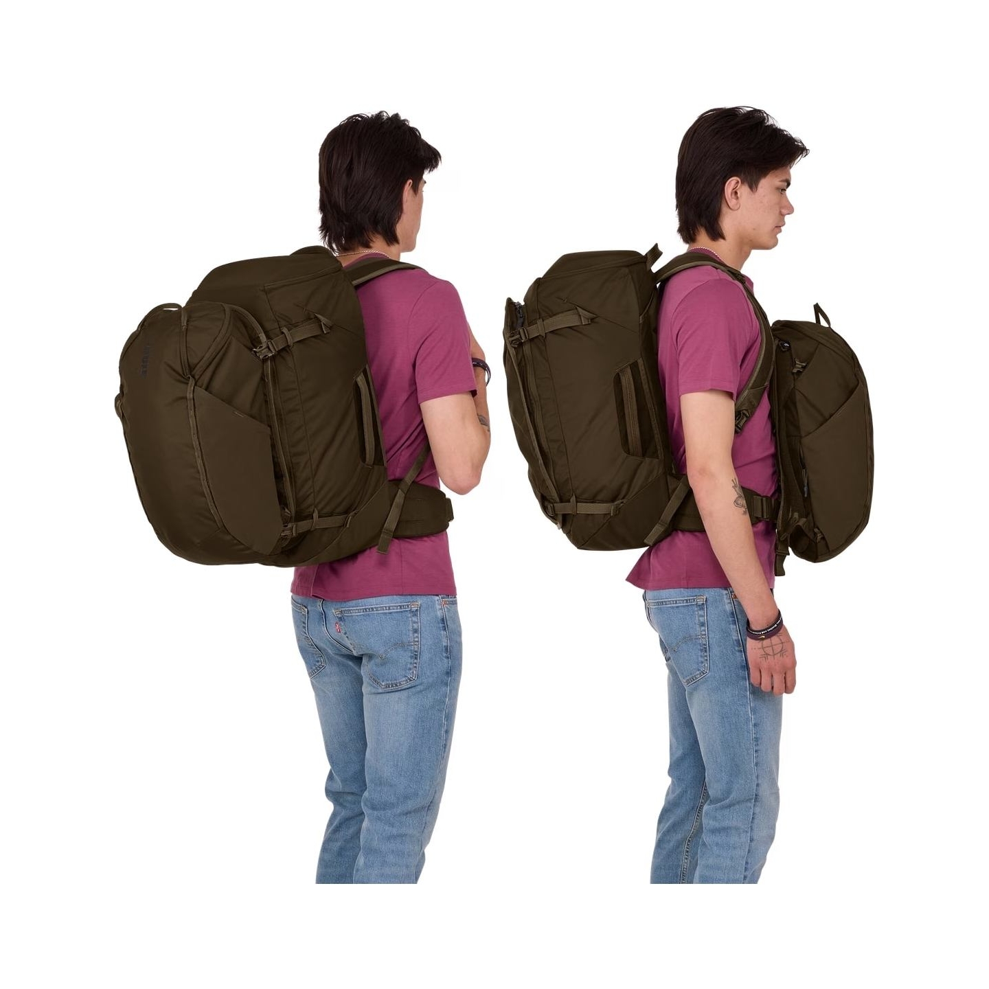 Thule 5313 Landmark 60L Unisex Travel Pack Deep Khaki