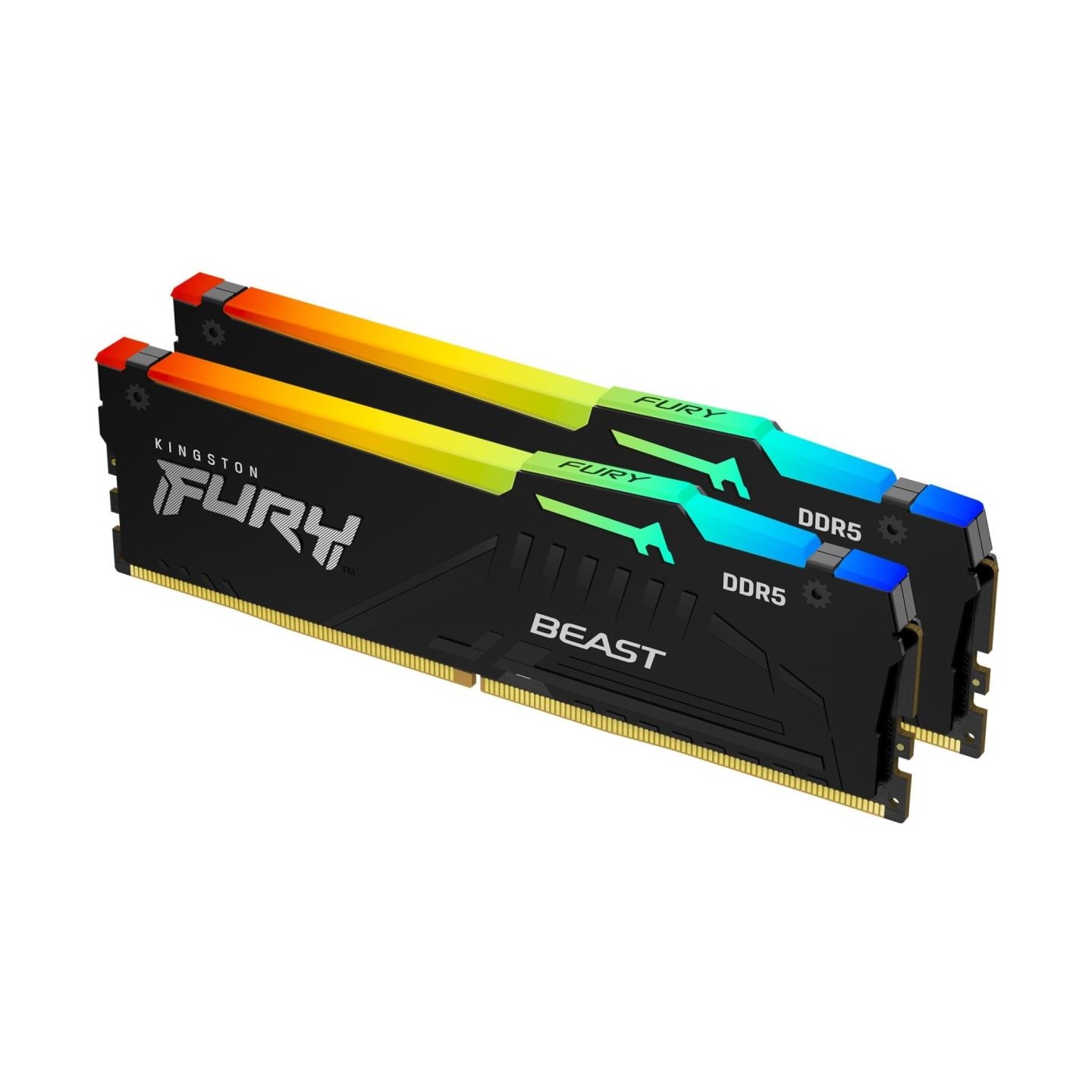 Kingston Memory DDR5 Fury Beast Black RGB 16GB(2 8GB)/6000 CL36 EXPO