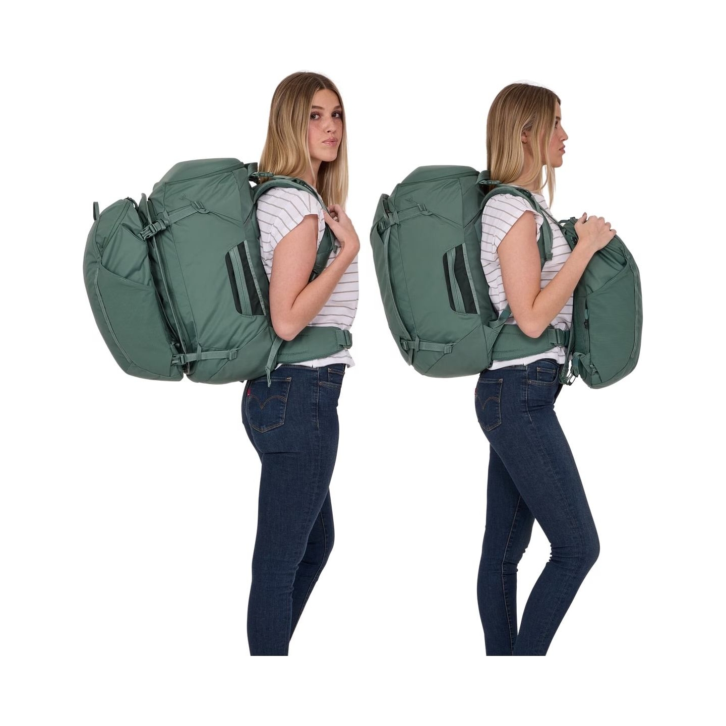 Thule 5316 Landmark 60L Womens Travel Pack Hazy Green