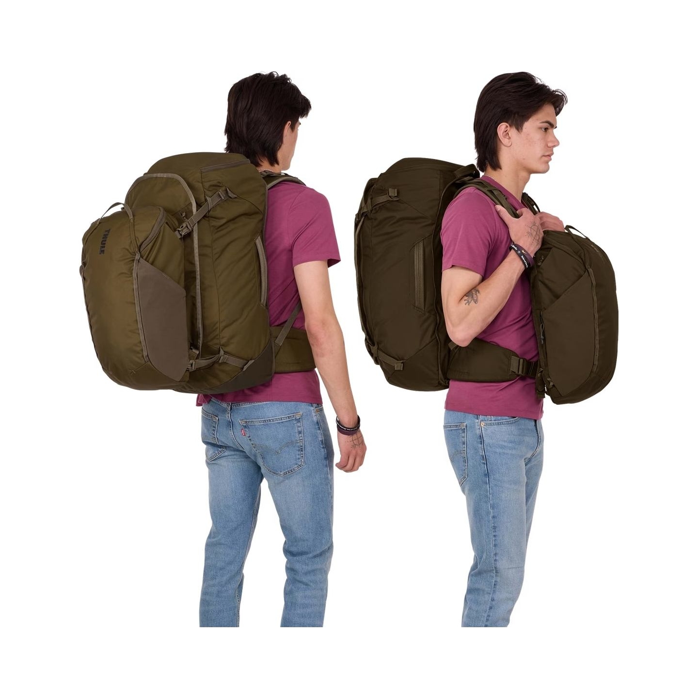 Thule 5318 Landmark 70L Unisex Travel Pack Deep Khaki
