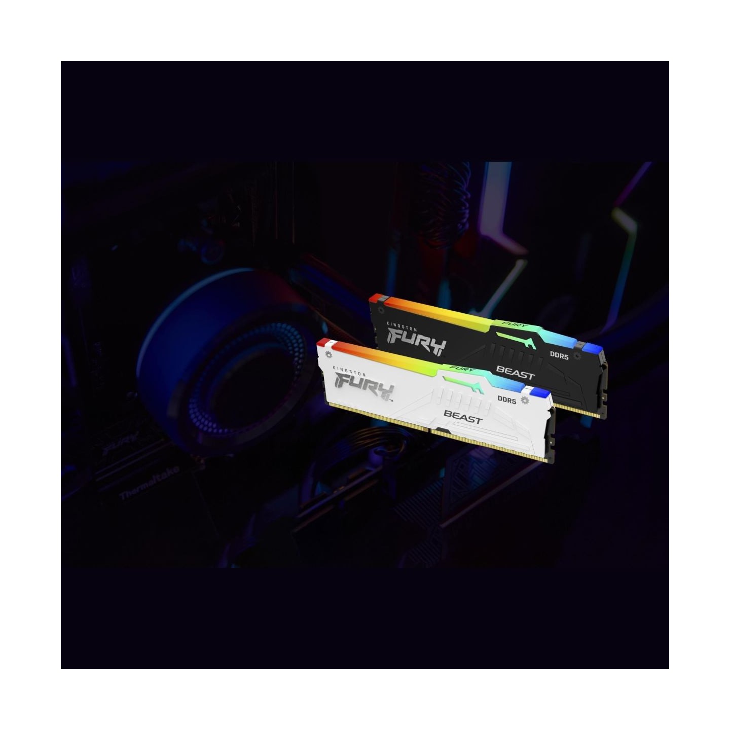 Kingston DRAM 16GB 6000MT/s DDR5 CL36 DIMM (Kit of 2) FURY Beast RGB EXPO
