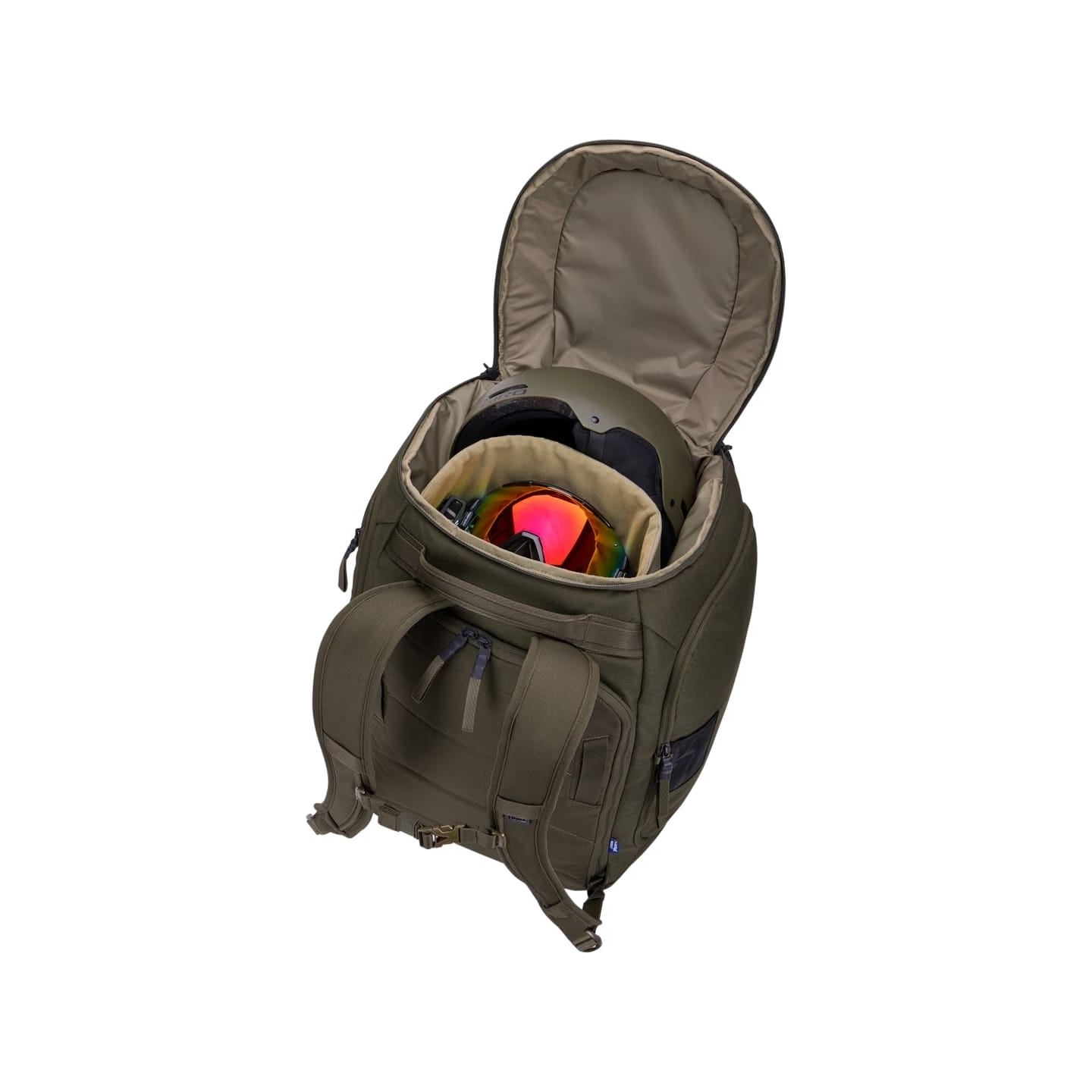 Thule 5157 Roundtrip Rolling Ski and Snowboard Boot Backpack 60L Deep Khaki