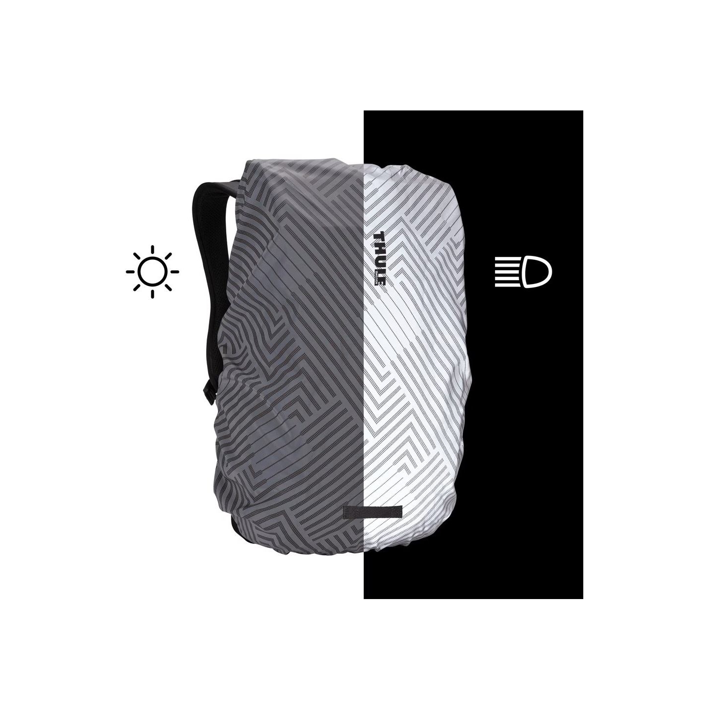Thule 5409 universal backpack rain cover silver