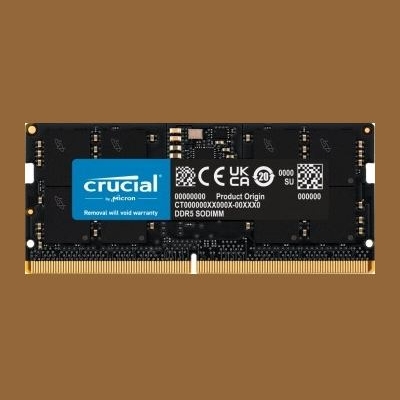 Crucial Memory DDR5 SODIMM 16GB/5600 CL46 (16Gbit)