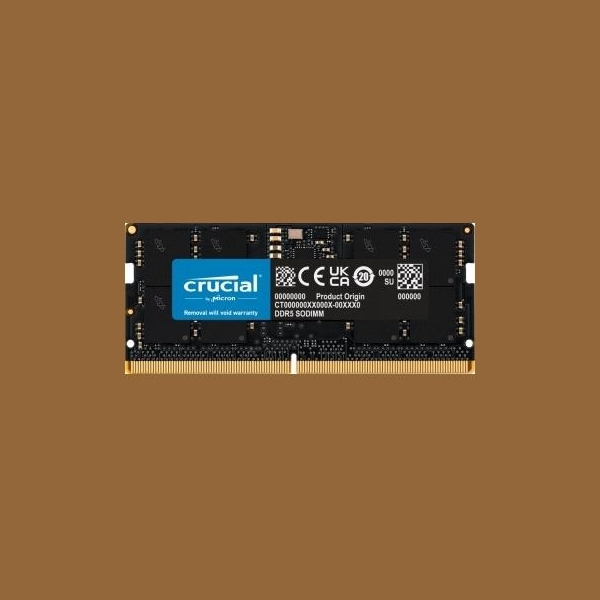 Crucial Memory DDR5 SODIMM 16GB/5600 CL46 (16Gbit)