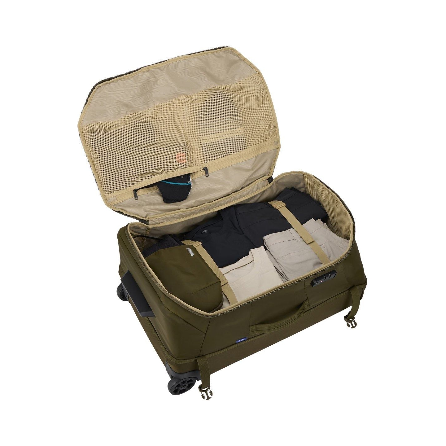 Thule 5612 EnRoute Check-In Wheeled Duffel Natural Green