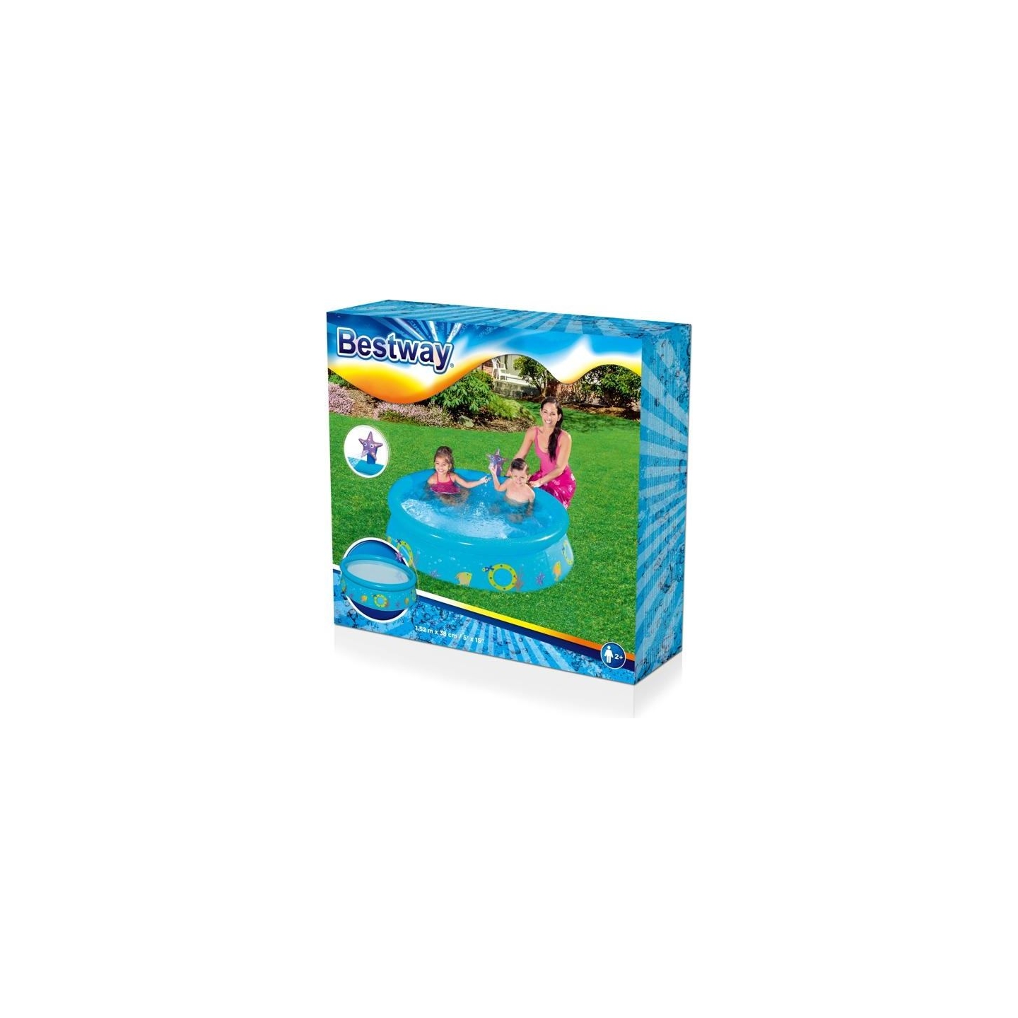 Bestway 57326 My First Fast Set Spray Pool