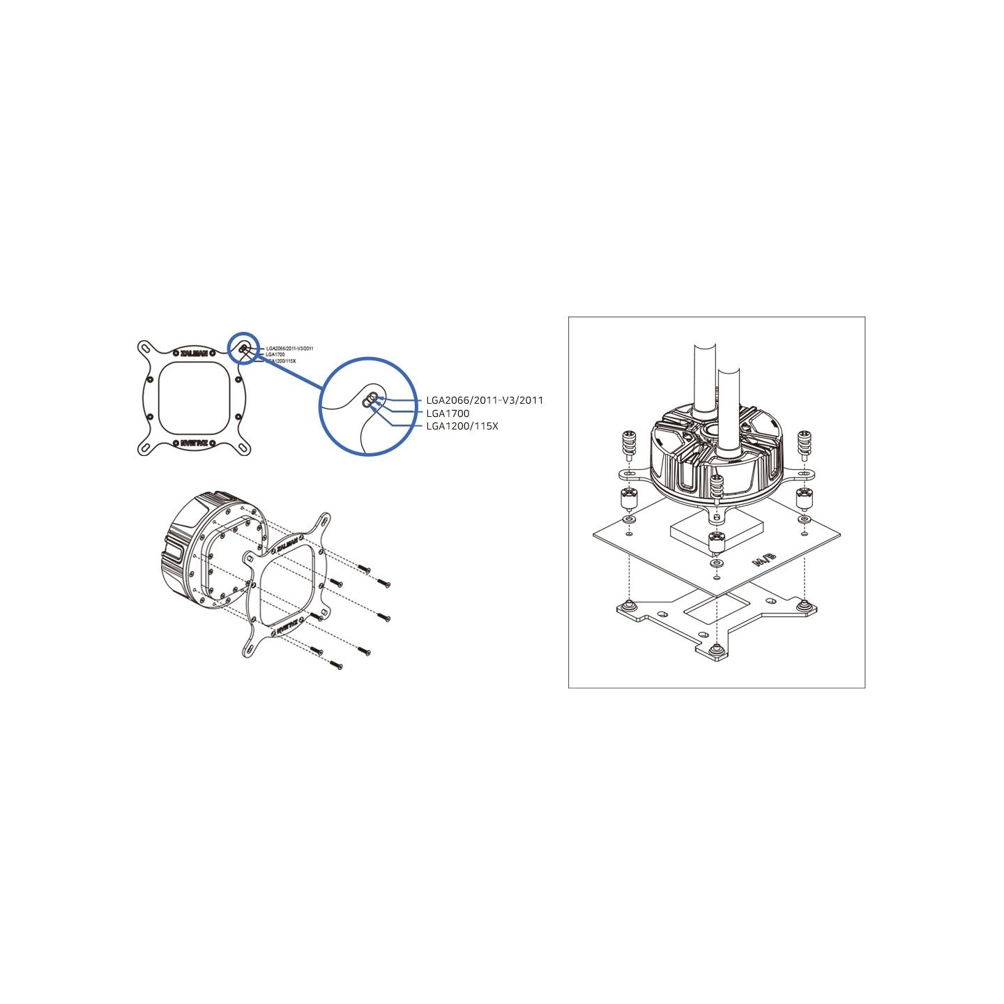 Zalman ZM-1700MKB Intel Mounting Kit