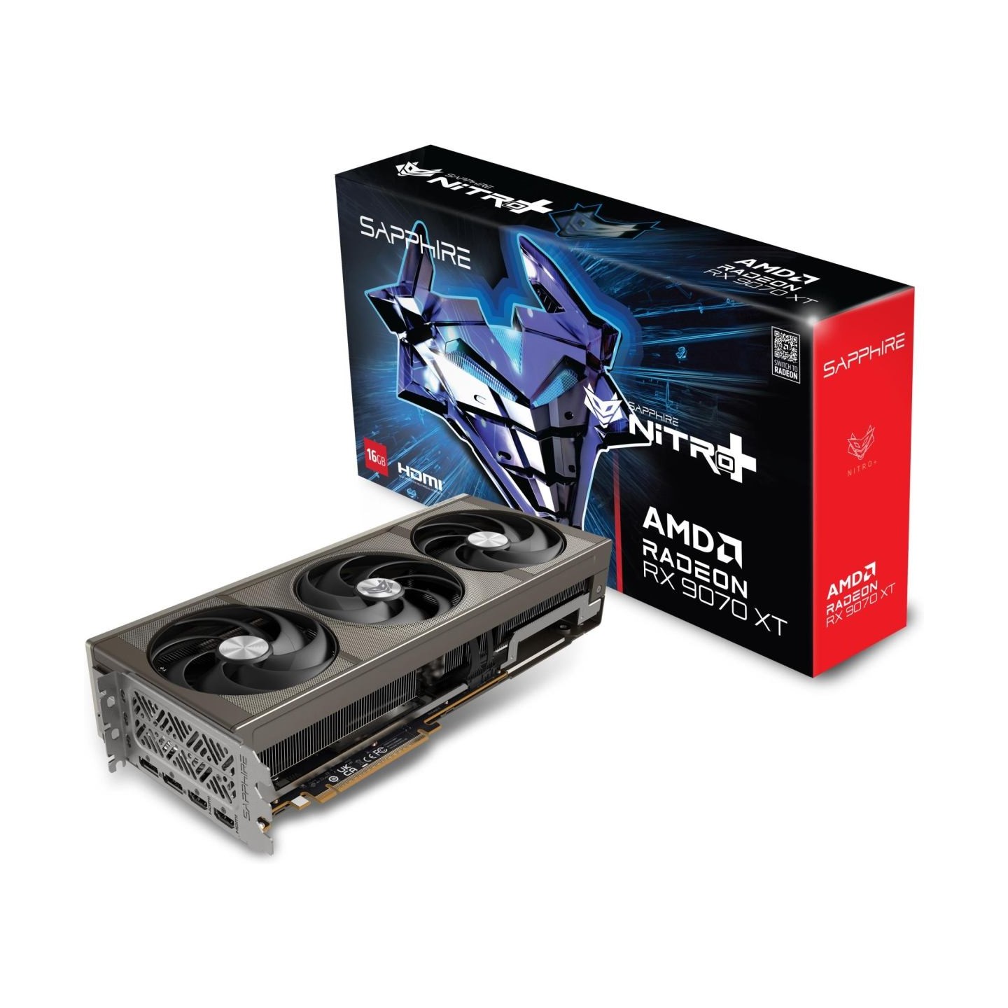 Sapphire Graphics card Radeon RX 9070 XT NITRO+ GAMING OC 16GB GDDR6 256bit 2DP/2HDMI